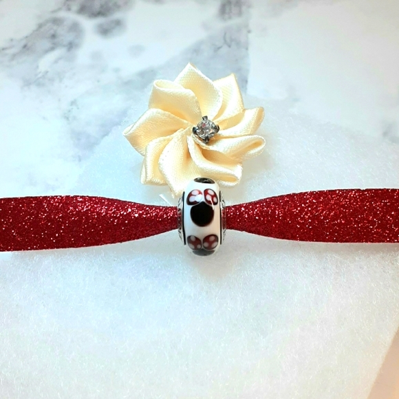 Pandora Jewelry - Special Murano glass Pandora Disney's Minnie Mouse charm Sterling Silver
